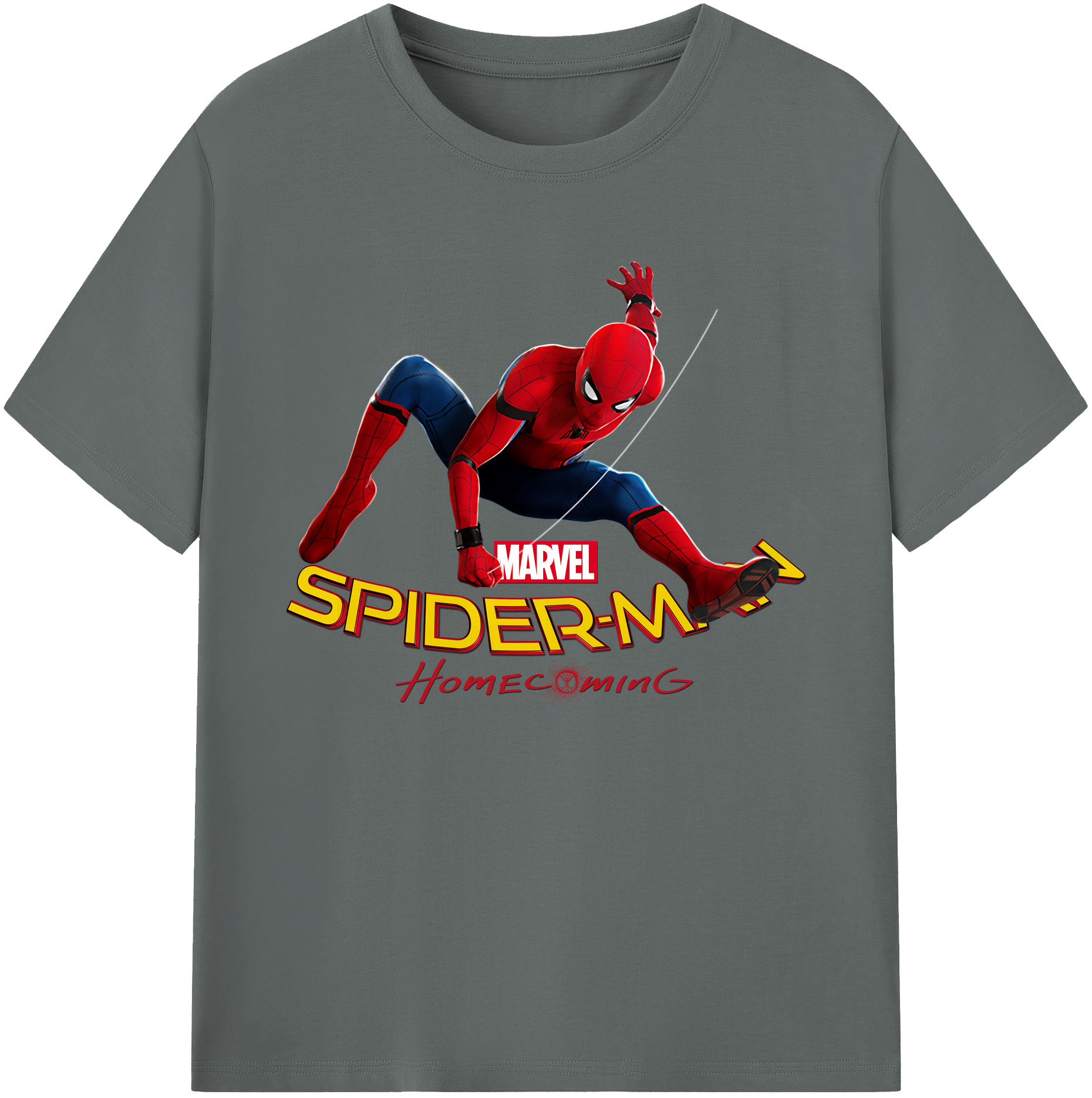 （画像用） Spider Man スパイダーマン 綿100％ メンズ半袖Tシャツ｜肌触りやわらか＆通気性